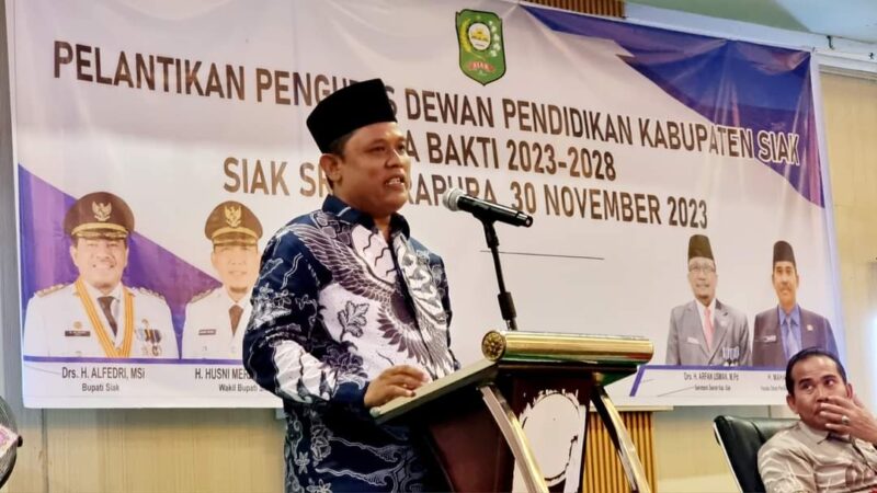 Selamat Bapak Dr. EDI HARYONO, S.E., M.M. Telah Dilantik Sebagai Ketua Dewan Pendidikan Kabupaten Siak 2023-2028